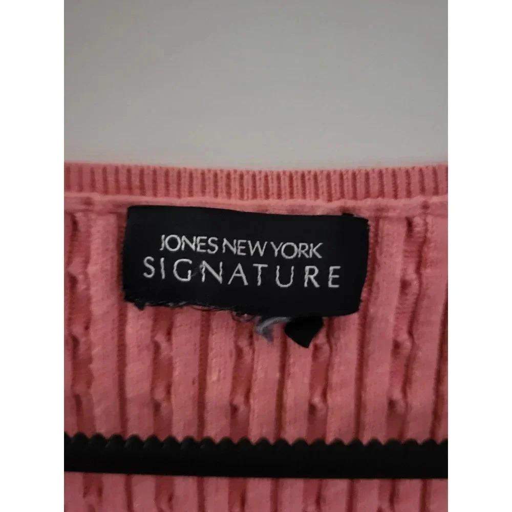 Jones New York Signature Pink Knit Top - Picture 4 of 4
